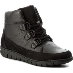 Buty zimowe damskie: Botki NAGABA – 386 Czarny