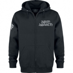 Amon Amarth Ship Bluza z kapturem rozpinana czarny. Czarne bluzy męskie marki Amon Amarth, l, z nadrukiem, z kapturem, bez rękawów, z kapturem. Za 184,90 zł.