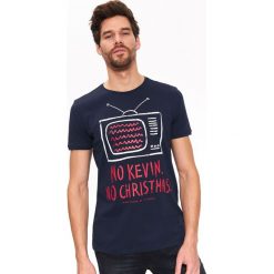 T-SHIRT XMASS. Szare t-shirty męskie Top Secret, na lato, m, z bawełny. Za 39,99 zł.