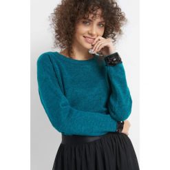 Sweter z cekinami. Zielone swetry klasyczne damskie Orsay, xs, z dzianiny. Za 99,99 zł.