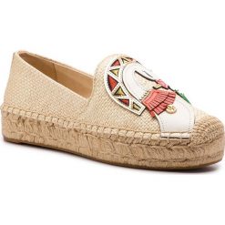 Espadryle TORY BURCH - Parrot Espadrille 53739 Natural/Multi Multi 261. Brązowe espadryle damskie Tory Burch, bez wzorów, ze skóry, bez obcasa, na płaskiej podeszwie. Za 1139,00 zł.