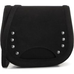Torebka UNISA - Zcorilo Ks Black. Czarne listonoszki damskie Unisa, bez wzorów, ze skóry, eleganckie, bez dodatków. W wyprzedaży za 379,00 zł.