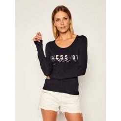 Sweter Guess Alice W0YR32 Z2NQ0. Czarne swetry damskie Guess, xl, z aplikacjami, klasyczne, bez rękawów, bez kaptura. Za 329,00 zł.