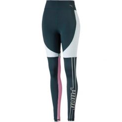 Puma Legginsy Cosmic Tight Tz Ponderosa Pine Fair Aqua S. Zielone spodnie damskie Puma, s, bez wzorów, ze skóry, na fitness i siłownię. Za 305,00 zł.