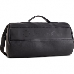 Torba CALVIN KLEIN - Strike Cylinder Duffle K50K504278 001. Czarne torby męskie skórzane marki Calvin Klein, bez wzorów, ze skóry ekologicznej. Za 649,00 zł.