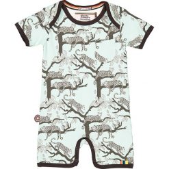 Rampers "Wild World" w kolorze błękitnym. Niebieskie body niemowlęce 4 Funky Flavours Kids, bez wzorów, bez rękawów. W wyprzedaży za 72,95 zł.