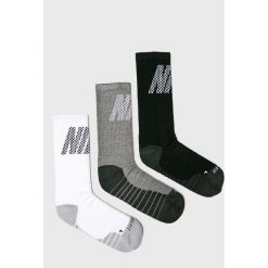 Nike - Skarpetki (3-pack). Szare skarpetki męskie marki Nike, z elastanu. W wyprzedaży za 49,90 zł.