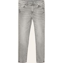 Pepe Jeans - Jeansy dziecięce Pixlette. Szare jeansy dziewczęce Pepe Jeans, z aplikacjami, z elastanu, z podwyższonym stanem. Za 259,90 zł.
