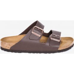 Birkenstock - Klapki Arizona. Pomarańczowe kapcie męskie Birkenstock, ze skóry. Za 269,90 zł.