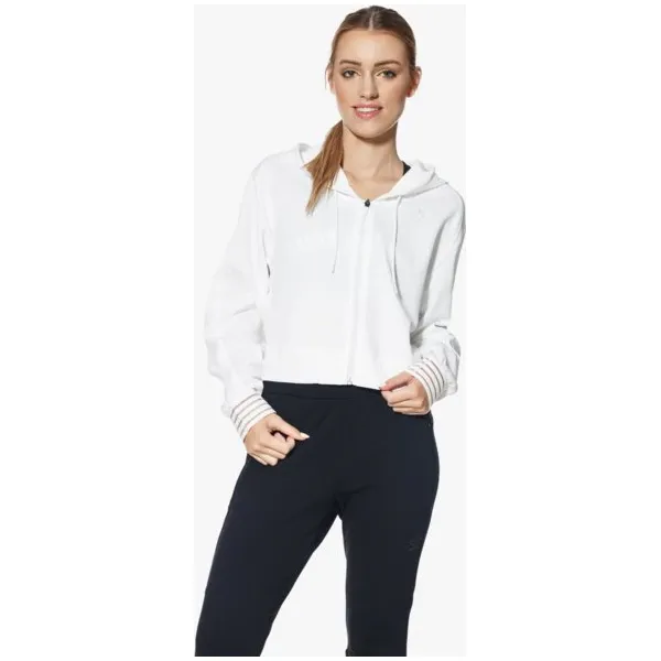 Puma Bluza Fusion Fz , biały, rozmiar S. Białe bluzy damskie Puma, s, bez wzorów, z poliesteru, z krótkim rękawem, krótkie, bez kaptura. W wyprzedaży za 179,99 zł.
