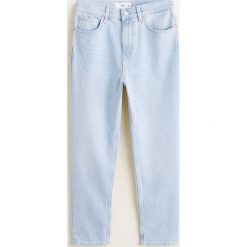 Mango - Jeansy Newmom. Niebieskie jeansy damskie Mango, z podwyższonym stanem. Za 139,90 zł.