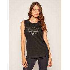 Top Emporio Armani Underwear 164007 9P291 00020. Czarne bluzki damskie Emporio Armani Underwear, m, bez wzorów, polo. W wyprzedaży za 139,00 zł.