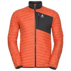 Odlo Bluza tech.Midlayer full zip HELIUM COCOON - 527732 - 527732/70611/M. Pomarańczowe bluzy sportowe damskie marki Odlo, m. Za 456,21 zł.
