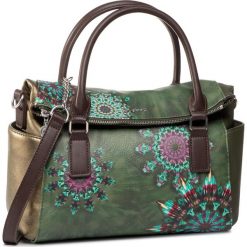 Torebka DESIGUAL - 20SAXPBF 4011. Zielone torebki klasyczne damskie Desigual, bez wzorów, ze skóry ekologicznej, klasyczne, bez dodatków. W wyprzedaży za 279,00 zł.