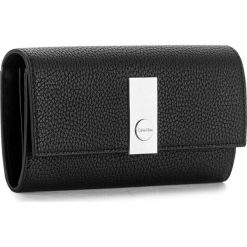 Portfele damskie: Duży Portfel Damski CALVIN KLEIN BLACK LABEL – Carrie Large Trifold K60K603606 001
