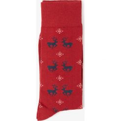 Skarpety xmas reindeer czerwony. Czerwone skarpetki męskie Recman. Za 29,00 zł.