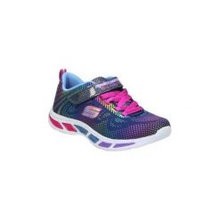 Buty Dziecko Skechers 10959L-NVMT. Niebieskie trampki dziewczęce Skechers, bez wzorów, bez zapięcia. Za 201,86 zł.