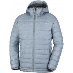 COLUMBIA kurtka zimowa Powder Lite Hooded Jacket Grey Ash Print L. Szare kurtki sportowe męskie Columbia, na zimę, m, bez wzorów, z materiału, bez kaptura, omni-heat (columbia). W wyprzedaży za 379,00 zł.