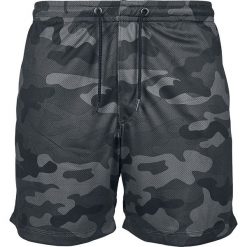 Urban Classics Camo Mesh Shorts Krótkie spodenki kamuflaż (Dark Camo). Zielone spodenki i szorty męskie marki Urban Classics, xl, z nadrukiem, z meshu, krótkie. Za 121,90 zł.