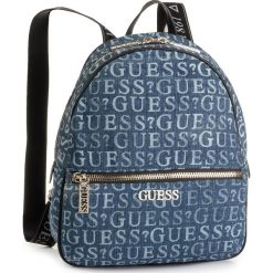 Plecak GUESS - Ronnie (GD) HWDG7 445330 DEN. Niebieskie plecaki damskie Guess, z aplikacjami, z materiału. W wyprzedaży za 499,00 zł.