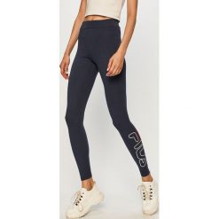 Fila - Legginsy. Niebieskie spodnie damskie Fila, s, z elastanu, z podwyższonym stanem. Za 129,90 zł.