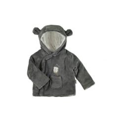 Little Coral Kurtka polarowa - szary - Gr.68. Szare bluzy niemowlęce Little, bez wzorów, z bawełny, bez rękawów, bez kaptura. Za 55,00 zł.