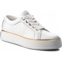 Sneakersy MAXMARA - MM93 45267987600 Bianco 001. Białe półbuty damskie marki MaxMara, ze skóry. W wyprzedaży za 809,00 zł.