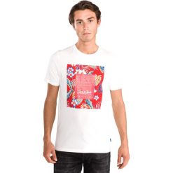 Jack & Jones Tropicana Koszulka Biały. Białe podkoszulki męskie Jack & Jones, xl, z nadrukiem, z bawełny, z krótkim rękawem. Za 66,95 zł.