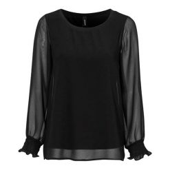 Soyaconcept Bluzka Odina czarny female czarny S (38). Czarne bluzki damskie Soyaconcept, s, bez wzorów, z szyfonu, eleganckie, bez kołnierzyka, bez rękawów. W wyprzedaży za 169,00 zł.