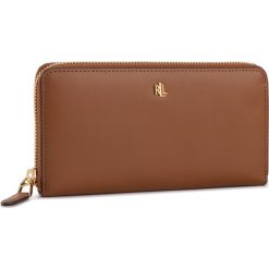 Duży Portfel Damski LAUREN RALPH LAUREN - Zip Cont Wlt 432754176002 Brown/Black. Pomarańczowe portfele damskie Lauren Ralph Lauren, bez wzorów, ze skóry. Za 569,00 zł.
