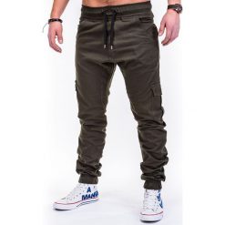 SPODNIE MĘSKIE JOGGERY P333 - ZIELONE. Zielone joggery męskie marki Ombre Clothing, s. Za 89,00 zł.