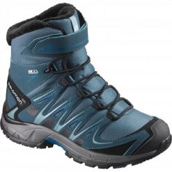 Salomon Salomon Buty Dziecięce Xa Pro 3d Winter Ts Cswp J Mallard Blue/Reflecting Pond/Mykonos Blue 33. Niebieskie buciki niemowlęce chłopięce Salomon, z paskami. W wyprzedaży za 289,00 zł.