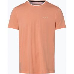 Ted Baker - T-shirt męski, różowy. Różowe t-shirty męskie Ted Baker, m, z napisami, z kontrastowym kołnierzykiem. Za 179,95 zł.