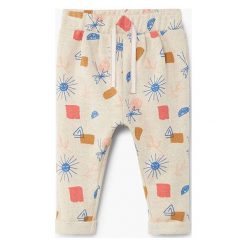 Mango Kids - Spodnie dziecięce Calmia 80-104 cm. Szare rurki dziewczęce marki Mango Kids, z bawełny. W wyprzedaży za 39,90 zł.