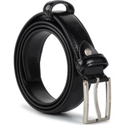 Pasek Męski VALENTINI - 001-02560-0307-01 Black. Czarne paski męskie Valentini, w paski, ze skóry. W wyprzedaży za 69,00 zł.