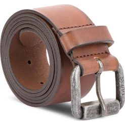 Pasek Męski GUESS - BM7085 LEA40 M BRO. Brązowe paski męskie Guess, w paski, ze skóry. Za 189,00 zł.