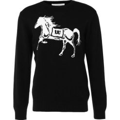 Swetry klasyczne męskie: White Mountaineering HORSE INTERSIA KNIT Sweter blak