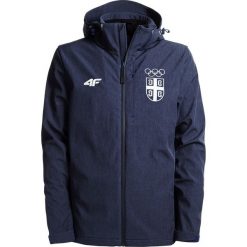 Softshell męski Serbia Pyeongchang 2018 SFM700 - granatowy melanż. Kurtki męskie 4f. W wyprzedaży za 199,99 zł.
