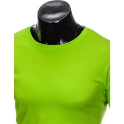 T-SHIRT MĘSKI BEZ NADRUKU S883 - LIMONKOWY. Zielone t-shirty męskie z nadrukiem Ombre Clothing, m. Za 19,99 zł.