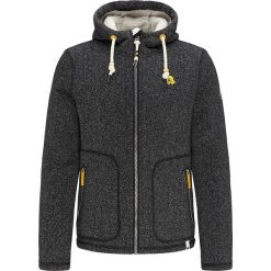 Kurtka polarowa w kolorze antracytowym. Szare bluzy męskie Schmuddelwedda Man, m, bez wzorów, z dzianiny, bez kaptura. W wyprzedaży za 219,95 zł.