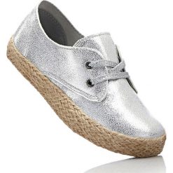 Espadryle damskie: Espadryle bonprix srebrny