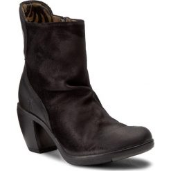 Botki FLY LONDON - Hotafly P144125000 Black. Czarne buty zimowe damskie Fly London, z materiału, na obcasie. W wyprzedaży za 349,00 zł.