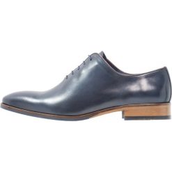 Buty wizytowe męskie: Brett & Sons Eleganckie buty naturel marine/gold