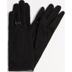 Eleganckie rękawiczki z wełną - Czarny. Czarne rękawiczki damskie Mohito, z wełny. Za 39,99 zł.