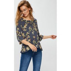 Vero Moda - Top. Niebieskie topy damskie marki Vero Moda, s, z wiskozy, z okrągłym kołnierzem. W wyprzedaży za 37,90 zł.