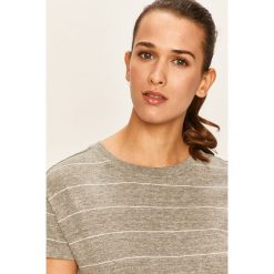 Tally Weijl - T-shirt. Szare bluzki damskie TALLY WEIJL, s, bez wzorów, z bawełny, z okrągłym kołnierzem. Za 49,90 zł.