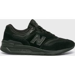 New Balance - Buty. Czarne buty sportowe męskie marki New Balance, ze skóry, na sznurówki. Za 369,90 zł.