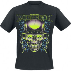 Megadeth 35 Years Electrifying T-Shirt czarny. Czarne t-shirty męskie Megadeth, l, bez wzorów, bez kołnierzyka. Za 74,90 zł.