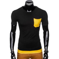 T-SHIRT MĘSKI BEZ NADRUKU S963 - CZARNY. Czarne t-shirty męskie z nadrukiem Ombre Clothing, m. Za 29,00 zł.