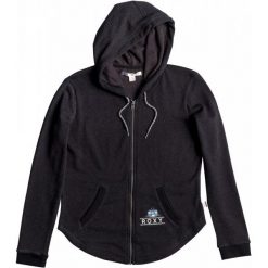 Roxy Bluza Hawser Hoodie B J Anthracite S. Czarne bluzy sportowe damskie marki Roxy, s, z nadrukiem. W wyprzedaży za 179,00 zł.